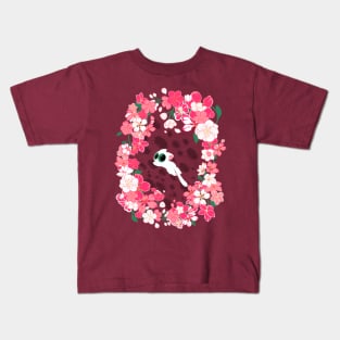 Paws in Petal Paradise Kids T-Shirt